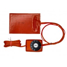 Силиконовый нагреватель 12v50w для аккумуляторов электротранспорта, поддонов картера автомобилей, с терморегулятором