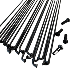 Спица 10G 100мм с ниппелем, цвет чёрный