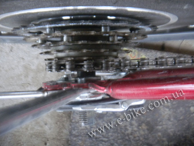 фото смонтированного мотор колеса Volta bikes 48В/500ВТ