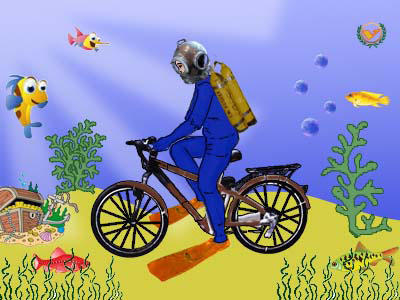 подводный велосипедист